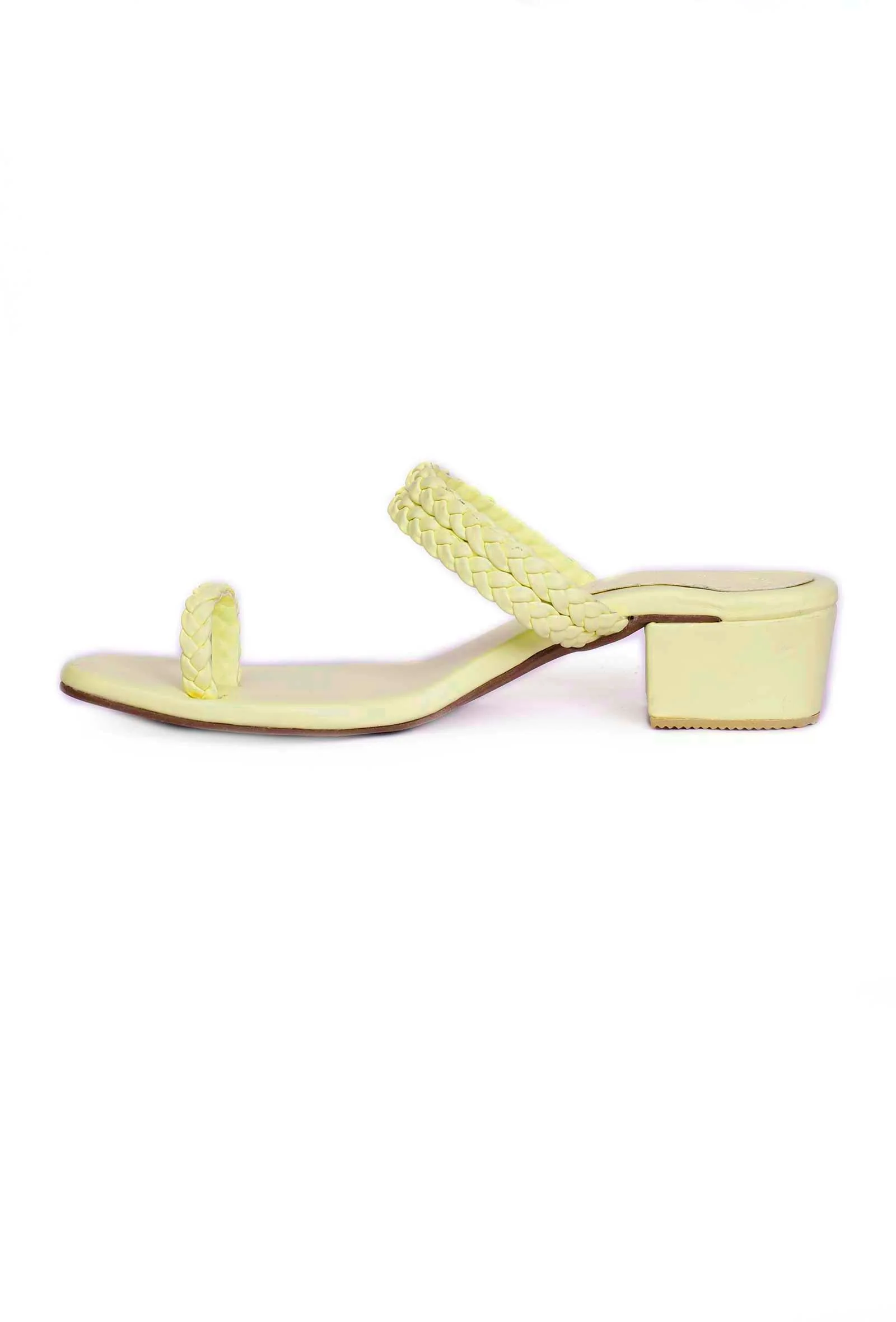 Cream White Knotted Cruelty Free Leather Sandals - Image 4
