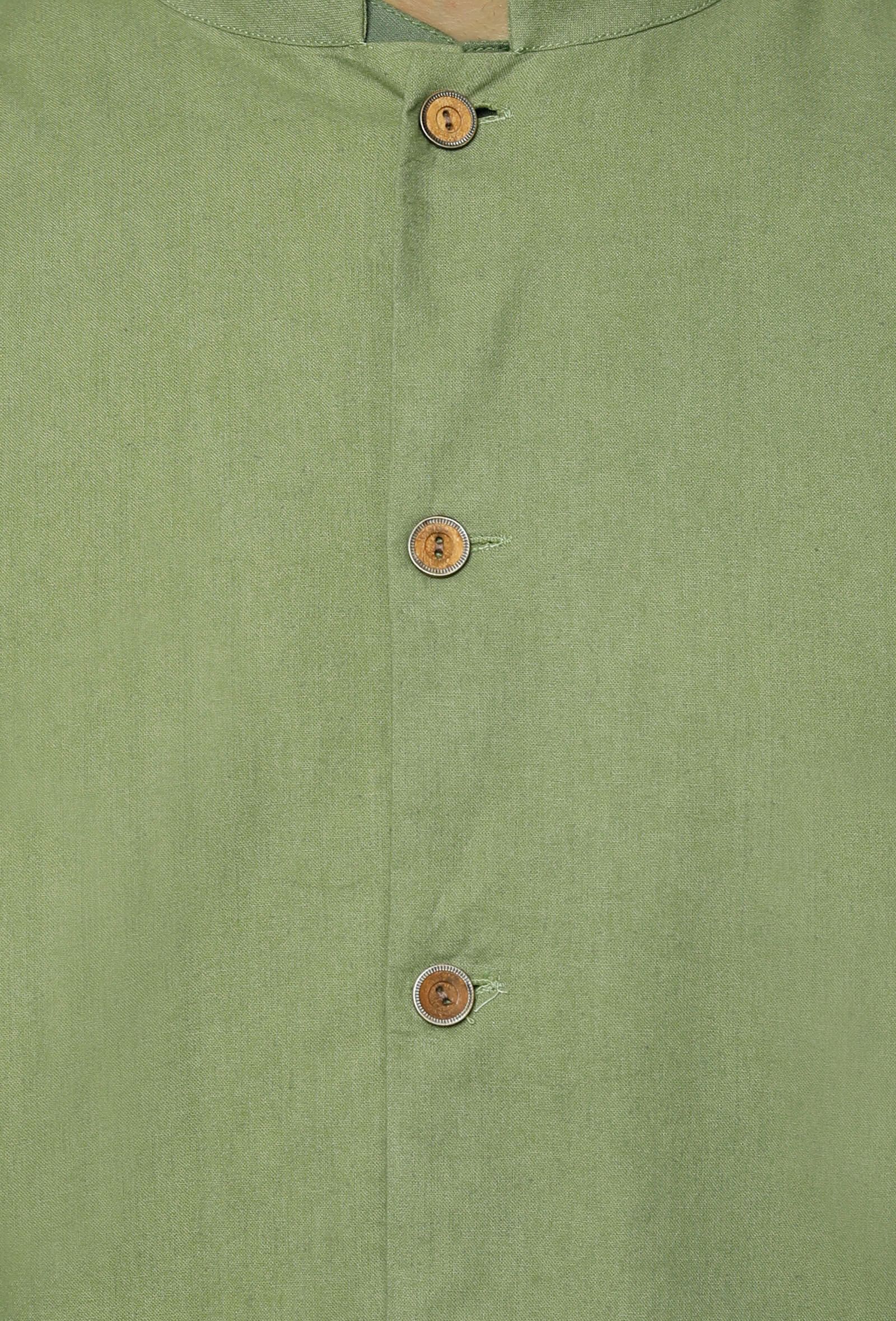 Olive Green  Nehru Jacket - Image 5