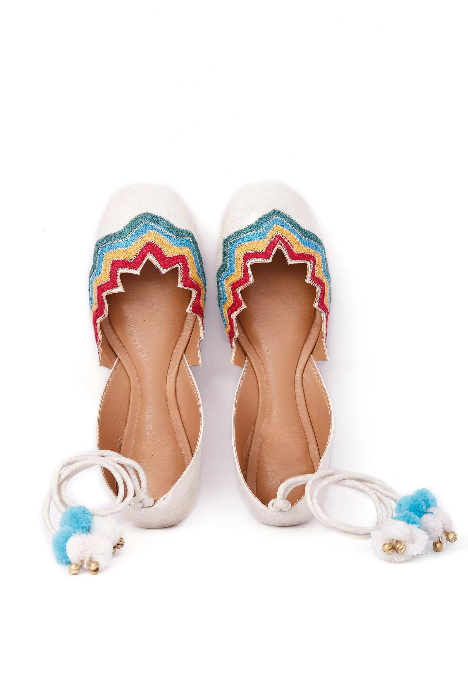 Satrangi Resham Work Juttis - Image 4