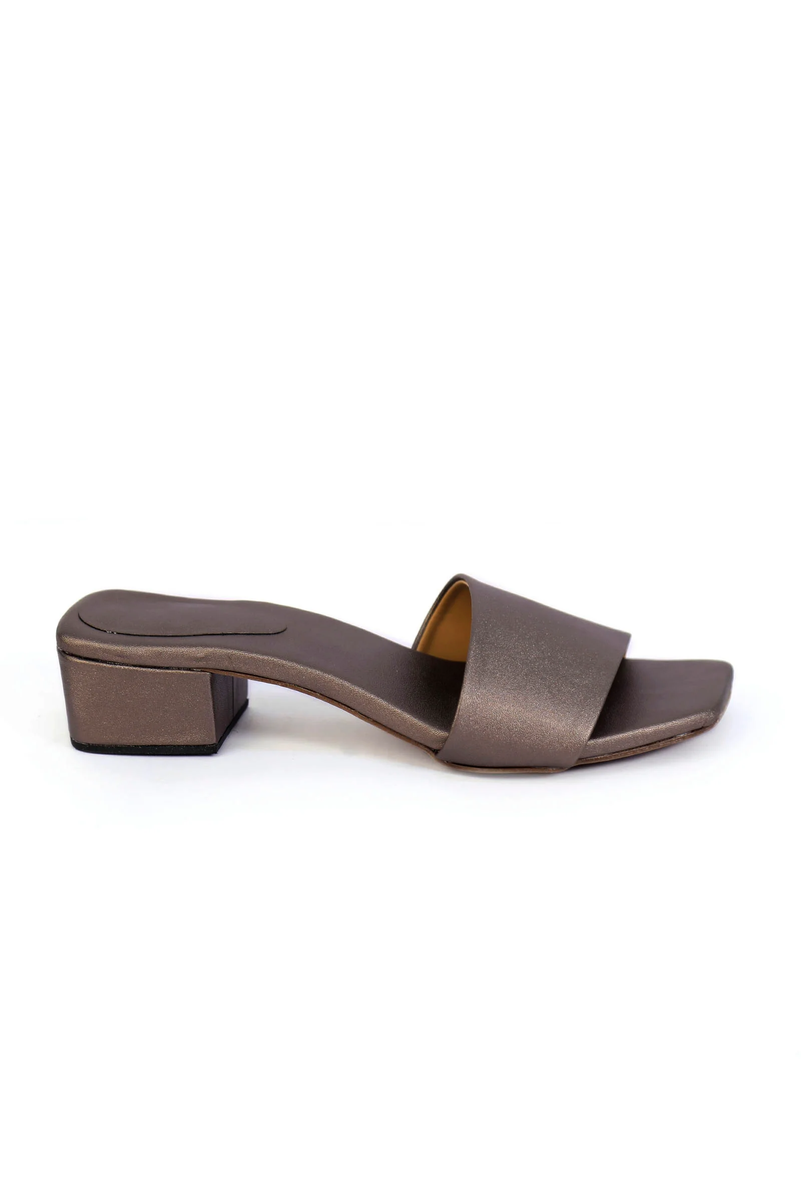 Scrappy Grey Cruelty Free Leather Heels - Image 4