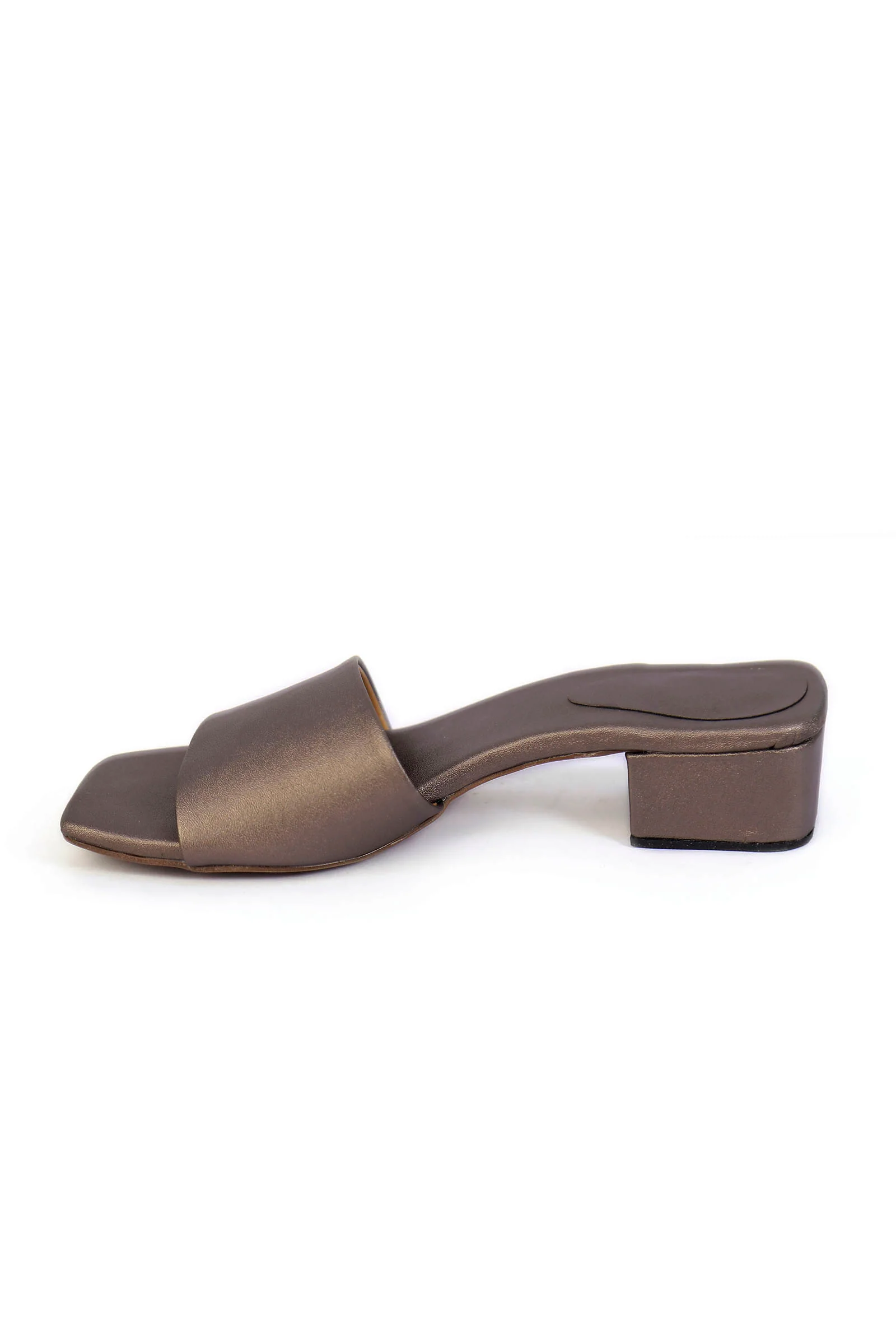 Scrappy Grey Cruelty Free Leather Heels - Image 5