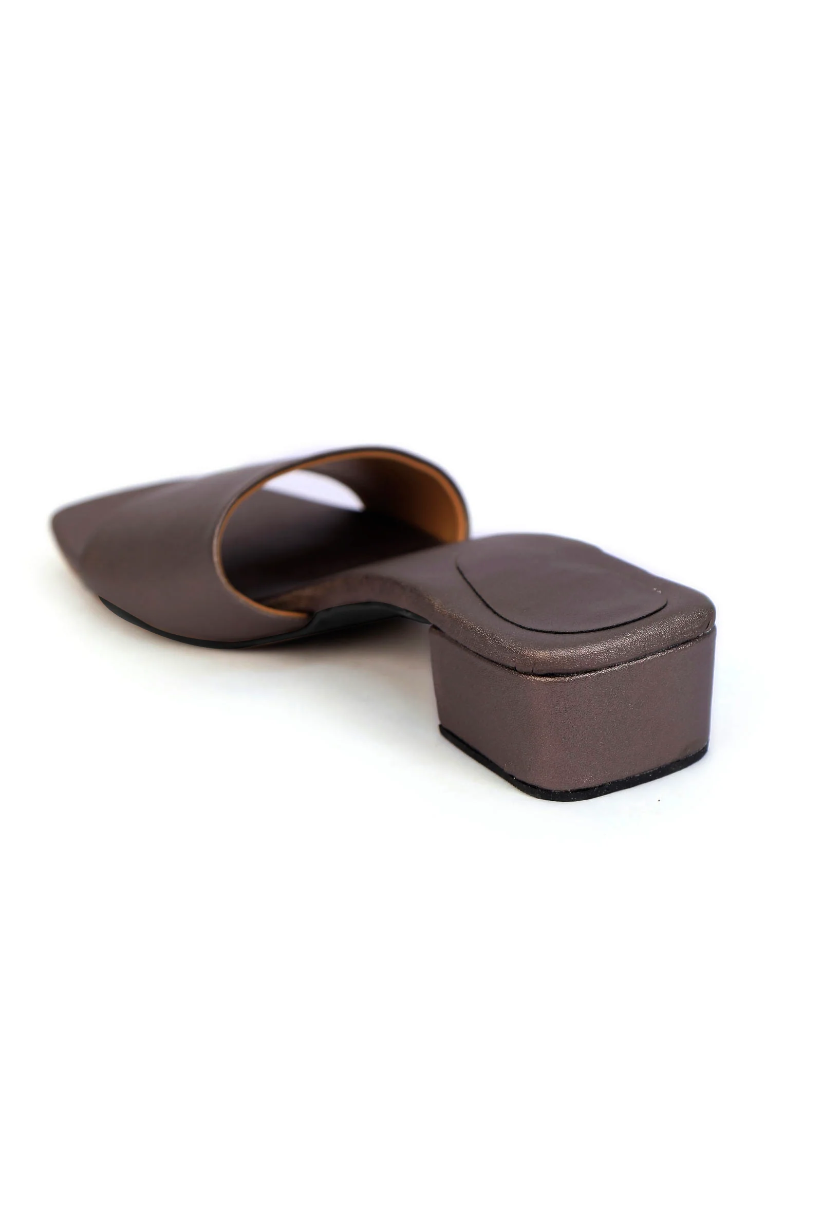 Scrappy Grey Cruelty Free Leather Heels - Image 8